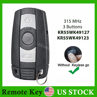 #ad Replacement Entry Car Remote Key For BMW KR55WK49127 KR55WK49123  3 5 series $11.89