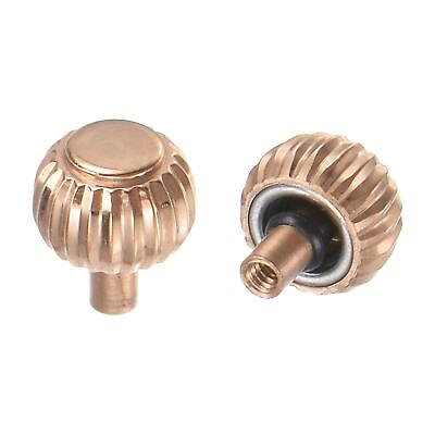 #ad 2Pcs 4.7x4mm Watch Crown SUS304 Knurled Ball Long Stem 2mm ID Rose Gold Tone GBP 6.84