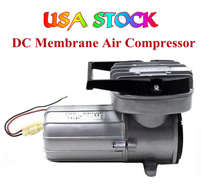 #ad Air Pump DC12V Membrane Air Compressor 160L M 120W Hydroponics Vehicle mounted $89.18