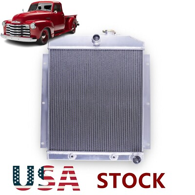 #ad For 1947 1954 48 52 1953 Chevy 3100 3600 3800 Truck Pickup CC5100 3ROW Radiator $129.00