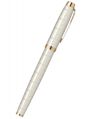 #ad Parker Im Premium Fountain Pen Pearl Medium Pt New In Box 2149843z $43.89