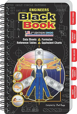 #ad ENGINEERS Black Book CURRENT 3rd Edition for 2023 INCH ENGINEERING $33.99