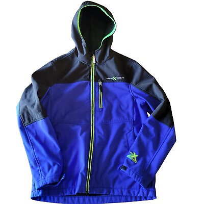 #ad ZeroXposur Boys 14 16 Water Wind Resistant Lined Soft Shell Lightweight Jacket $8.75
