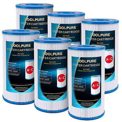 #ad POOLPURE Replacement Filter for Type A or C Compatible with Intex 29000E 59900E $26.59