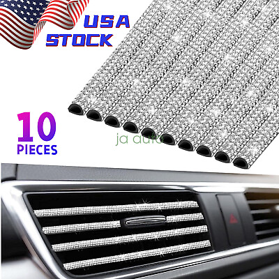 #ad 10X Vent Outlet Trim Strips Diamond Protect Free Shipping Replace Auto Parts $9.39
