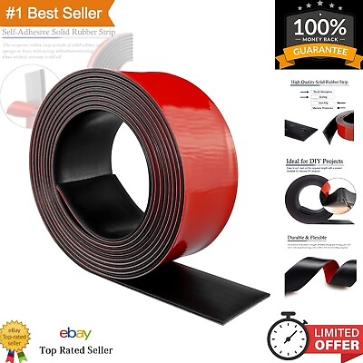 #ad Self Adhesive Rubber Strips Solid Rubber Sheets for DIY Gaskets Crafts Se... $54.30