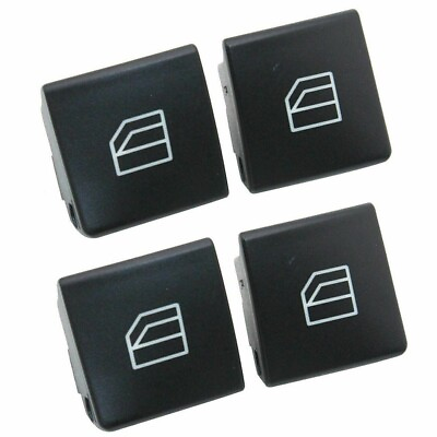 #ad Black Driver Switch Button Cap Kit for W204 C Klasse W212 $15.25