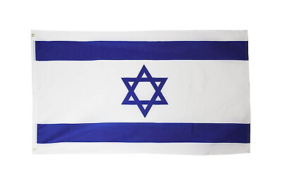 #ad Israel flag 3 x 5 super polyester Star of David new 100D $4.99