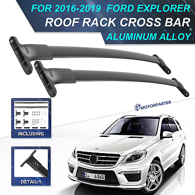 #ad Roof Rack Cross Bar For 16 19 Ford Explorer Luggage Carrier Removable Waterproof $49.96