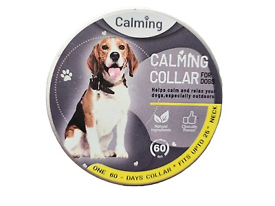 #ad 60 Day Calming Collar For Dogs Anti Stress amp; Anti Anxiety Fits Neck Up To 25quot; $10.29