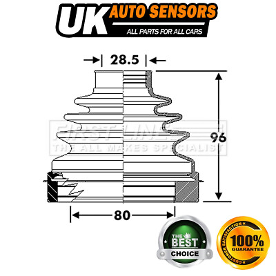 #ad Fits Toyota Hilux Nissan Qashqai X Trail CV Joint Boot Set Front Inner AST GBP 20.35