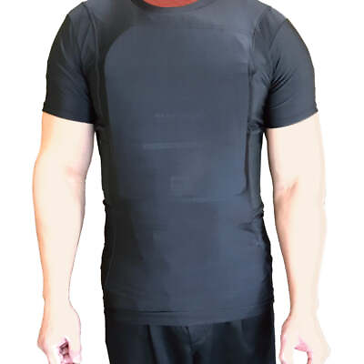 #ad Streetwise SAFE T Shirt Slim Fit w Dual Pockets for Body Armor Plates Holsters $49.99