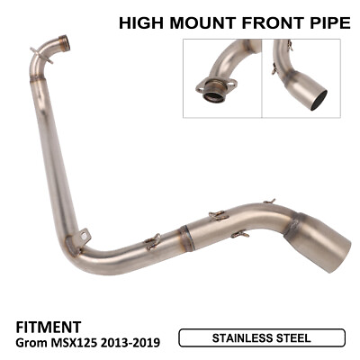 #ad Motorcycle Grom High Mount Full Exhaust System Front Pipe For Grom MSX125 13 19 $56.50