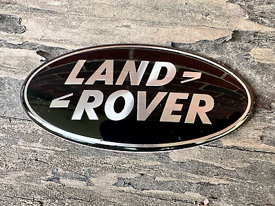 #ad LAND ROVER FRONT GRILLE BADGE GLOSS BLACK EMBLEM BLACK BADGE RANGE ROVER $18.99