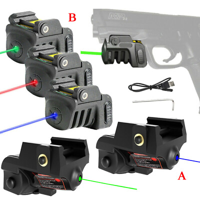 #ad USB Rechargeable GreenBlueRed Laser Sight For Glock 17 19 20 Taurus G2C G3 G3C $14.98