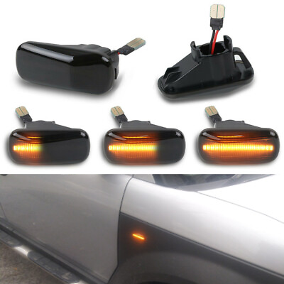 #ad For JDM Honda Acura RSX Integra Civic EP3 Amber LED Side Marker Light Smoke Lens $17.99