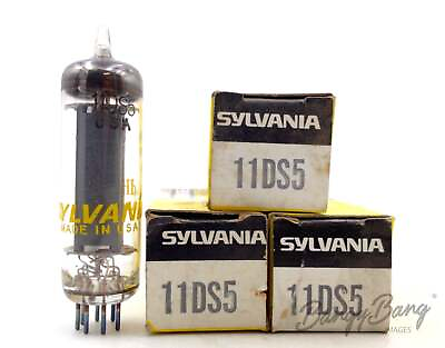 #ad 3 Vintage 11DS5 Sylvania Beam Power Audio Vacuum Tube Valve Bangybang.tube $78.00
