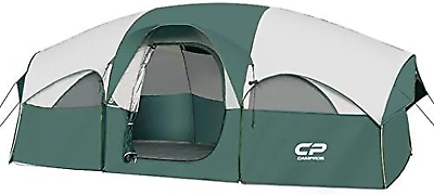 #ad Tent 8 Person Camping Tents Weather Resistant Family Tent 5 Large Mesh Windows $90.24