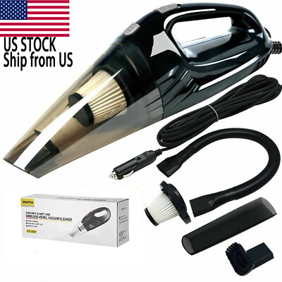#ad Powerful Car Vacuum Cleaner Portable Wet amp; Dry Handheld Strong Suction Cleaner $18.99