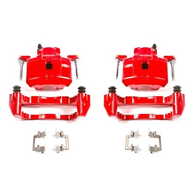 #ad PowerStop for 01 05 Chrysler Sebring Front Red Calipers w Brackets Pair $192.70