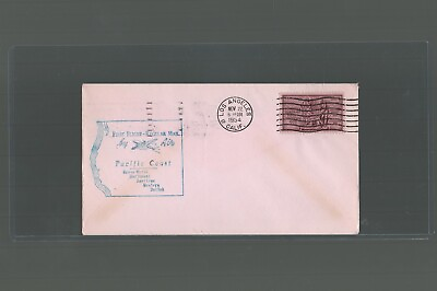 #ad US First Flight Cover Los Angeles to Seattle Washingto 1954 Government Flight $0.99