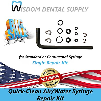#ad DCI Quick Clean Air Water Syringe Repair Kit for Standard or Continental Syringe $12.87