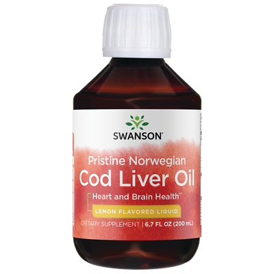 #ad Swanson Pristine Norwegian Cod Liver Oil 6.7 fl oz Liquid $16.49