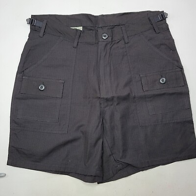 #ad Mens Military Shorts Black Size Medium 31 To 35 Inches NWOT $14.95