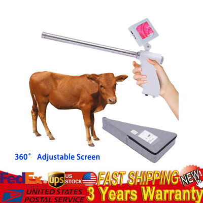 #ad Insemination Kit w Adjustable HD Screen For Cows Cattle Visual Insemination Gun $229.43