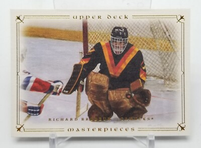 #ad 2008 09 Upper Deck Masterpieces RICHARD BRODEUR Vancouver Canucks #9 Base NHL $2.59