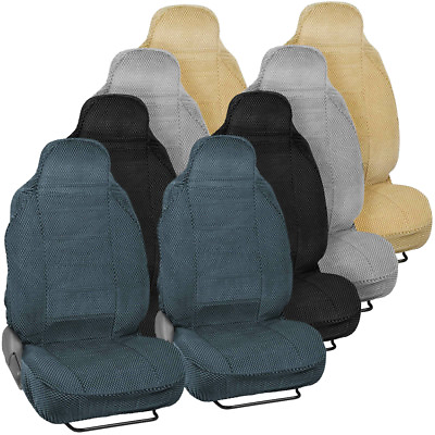 #ad Scottsdale High End Front Car Seat Covers High Back Bucket Seats No Headrest $28.50