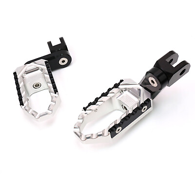 #ad Touring 40mm Adjustable Silver Front Foot Pegs For CB900F Hornet 02 04 05 06 07 $69.02