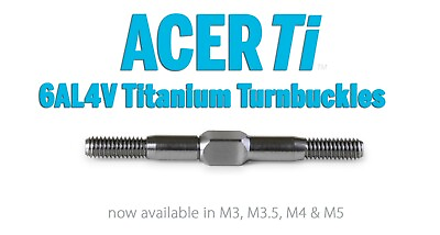 #ad Aerospace Grade Titanium Turnbuckles for RC Cars Sizes M3 M3.5 M4 M5 all lengths $7.99
