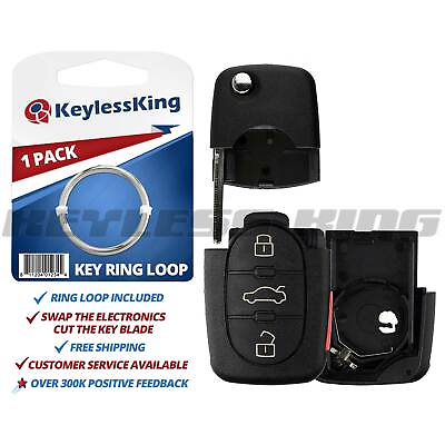 #ad New Replacement Remote Key Fob Case Shell with Uncut Head Top for HLO1J0959753F $8.95