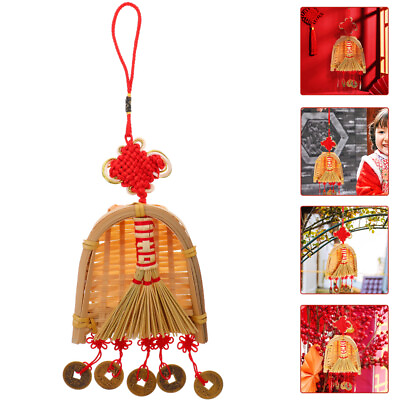 #ad New Year Pendant Hand Decor Traditional Ornament Hanging Baby Dustpan Mini $8.69
