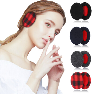 #ad 4 Pairs Fleece Bandless Ear Warmer Ear Muffs Winter Warmer Mens Womens $14.19