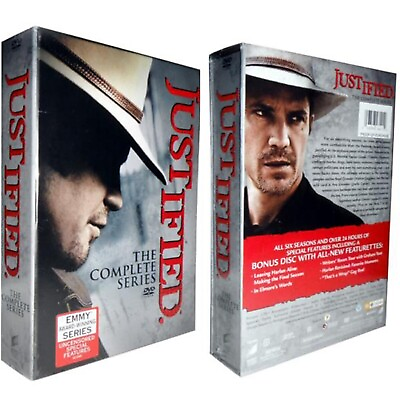 #ad Justified The Complete Series Seasons 1 6 DVD BOX SET 19 Discs Brand New $23.99