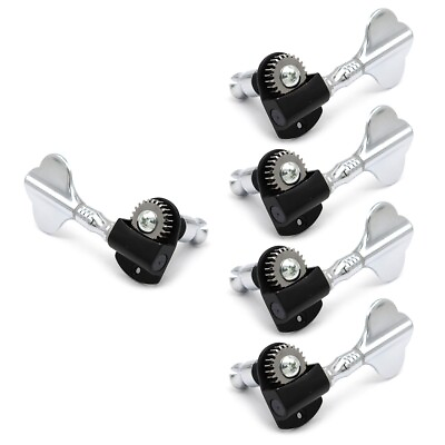 #ad 4L1R Bass Tuning Pegs Tuners Heavy Duty Machine Heads For 5 String Electric Bass $39.99
