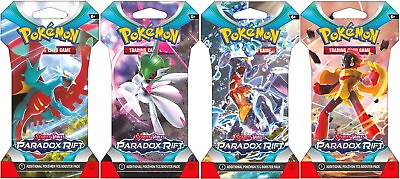 #ad Pokemon PARADOX RIFT Sleeved Booster Case Sealed 144 Packs IN HAND SHIPS NOW $389.99
