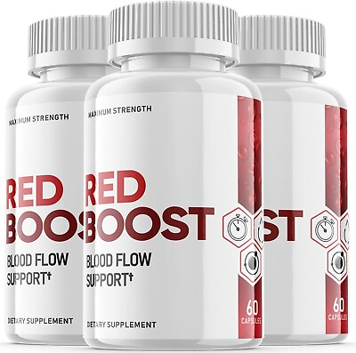 #ad 3 Red Boost Blood Sugar Supplement Supports Glucose Metabolism 180 Pills $34.95