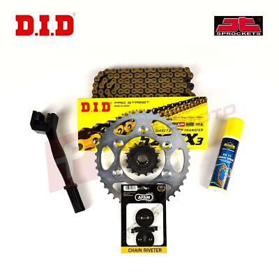 #ad DID JT Silent X Ring Gold Chain and Sprocket Kit for Triumph 1200 Trophy 2001 GBP 127.00