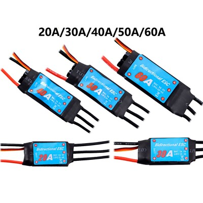 #ad 30A 40A 50ABidirectional Brushless ESC RC Car Pneumatic Underwater Propeller $13.85