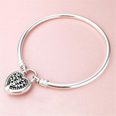 #ad New 100% Authentic 925 Sterling Silver Love Tree Bangle Bracelet $38.94