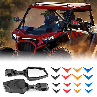 #ad UTV RZR Rear View Side Mirrors For Polaris 900 1000 800 Pro XP 1.75quot; 2quot; Roll Bar $37.59