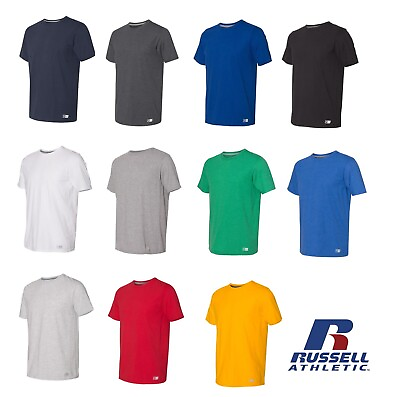 #ad Russell Athletic Essential 60 40 Performance Short Sleeve T Shirt 64STTM $11.90