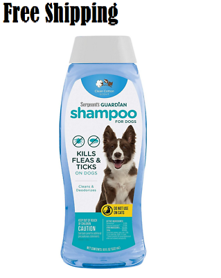 #ad Sergeant#x27;s Guardian Flea amp; Tick Dog Shampoo Clean Cotton Scent 18 oz. $5.83