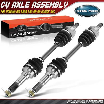 #ad 2x Front Left amp; Right CV Axle Assembly for Yamaha Wolverine 350 Big Bear 350 4x4 $107.99