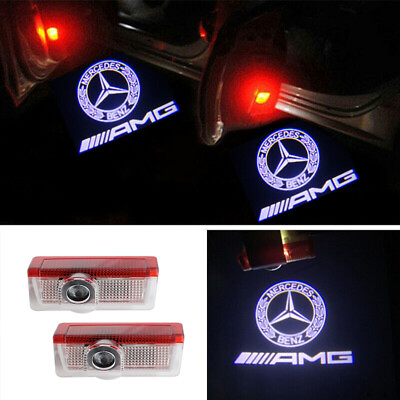 #ad 2x LED AMG laser Projector Car door light For Mercedes Benz W176 W205 W212 W213 $22.95
