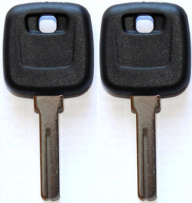 #ad NEW FOR VOLVO S60 S80 XC90 V70 MASTER TRANSPONDER UNCUT CHIPPED KEY BLANK PAIR $22.00
