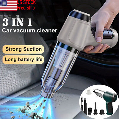 #ad New Cordless Wireless Portable Handheld Vacuum Cleaner Strong Suction Car Home $15.99